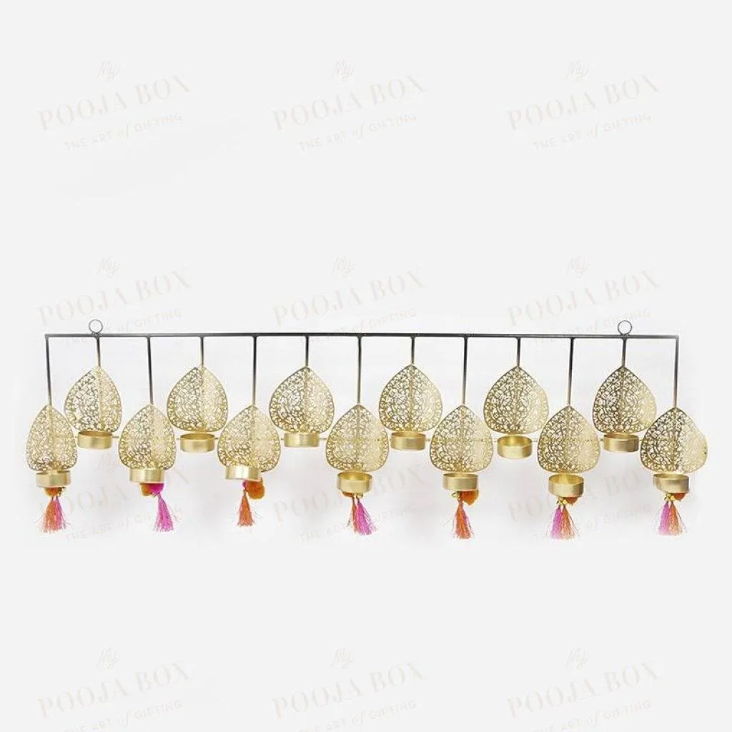 Amai Peacock Wall Decor T-light Holder