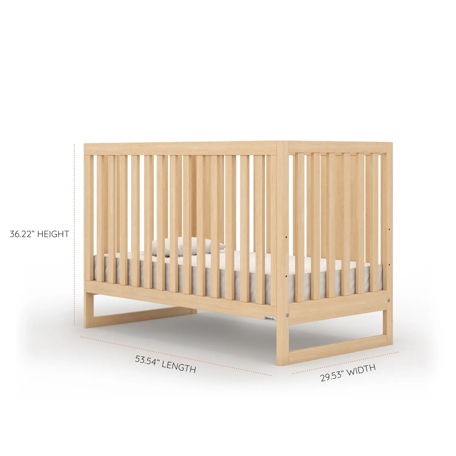 Austin 3-in-1 Convertible Crib - Natural