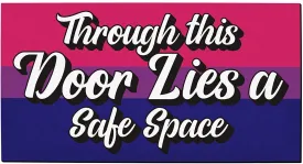 Bi Pride Bisexual Doormat Through This Door Lies A Safe Space Bi Gifts Decorative Doormat Bi