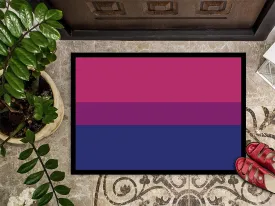 Bisexual Pride Door Mat, Indoor Rug Or Outdoor Welcome Pride Lgbt Mat Doormat