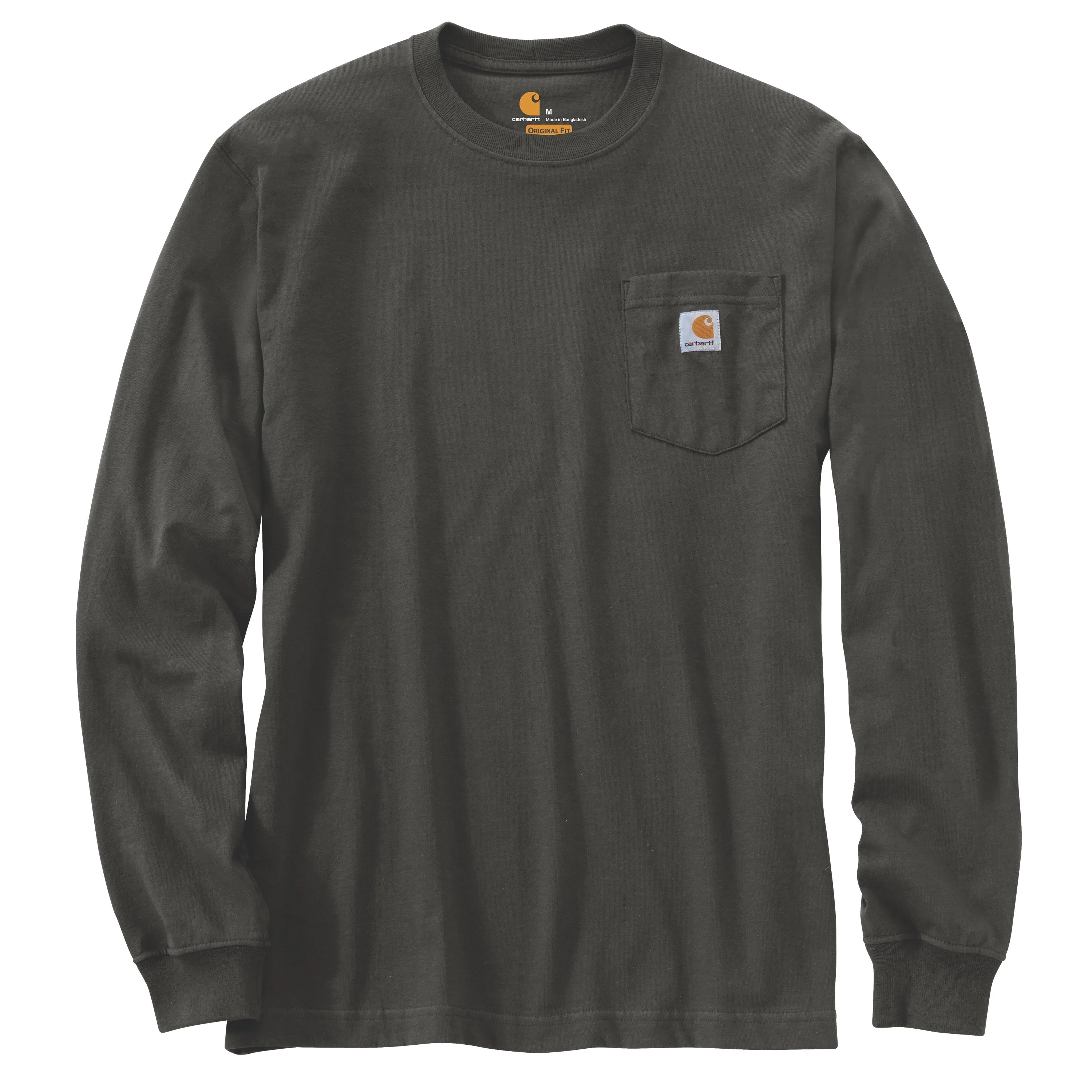 Carhartt Men's Long Sleeve Pocket T-Shirt_Peat