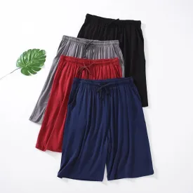 Modal Men's Pajama Pants Men Summer Thin Five-point Home Shorts Loose Casual Large Size Home Pajamas Beach Pants Sleep Wear Men