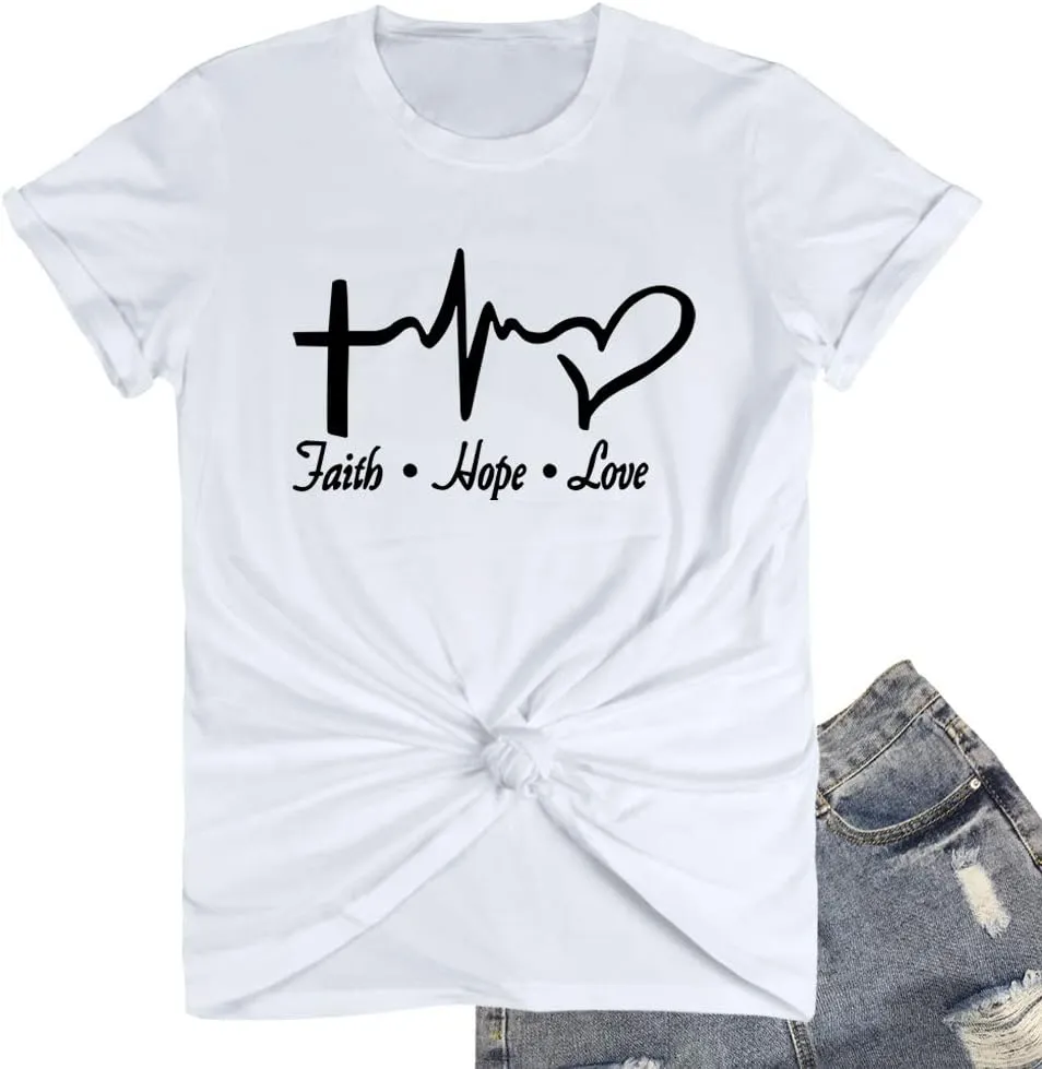 ROSEPARK Womens Graphic Cute Cotton Funny T Shirt Tees Gift Ideas