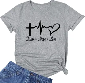 ROSEPARK Womens Graphic Cute Cotton Funny T Shirt Tees Gift Ideas