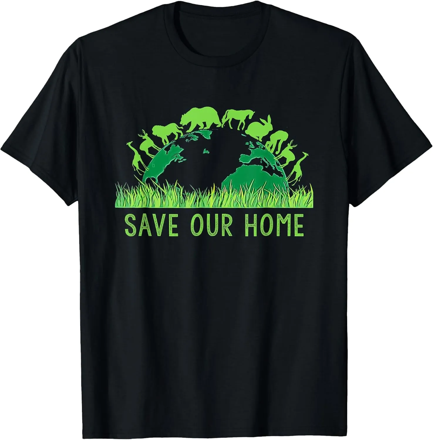 Save Our Home Animals Wildlife Conservation Earth Day T-Shirt