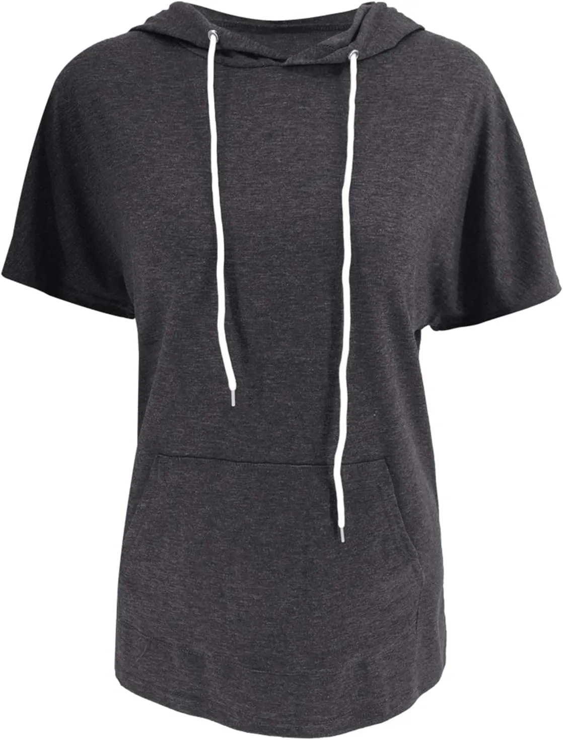 Vivitulip Women's Raglan Short Sleeve Hoodies Summer Loose Fit Blouse Tops Casual T-shirts with Pocket