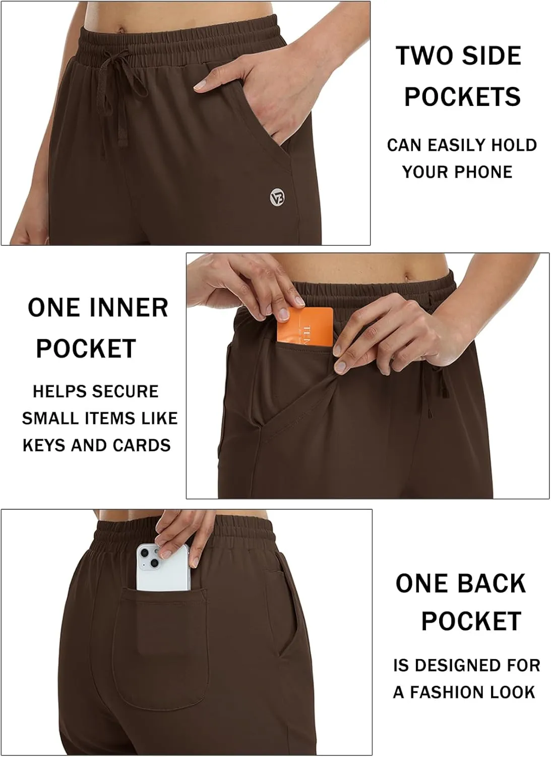 Women's Capri Pants Cotton Jersey Yoga Capris Drawstring Joggers Workout Sweatpants Loose Lounge Crop Pants Pockets